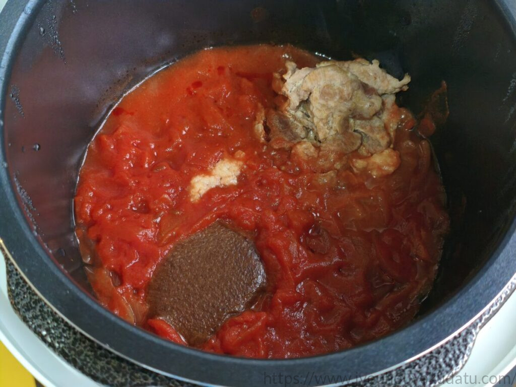 デリッシュキッチンの電気圧力鍋で初めて作ったカレー